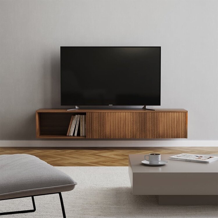 Meuble tv Ray chêne rustique 180 cm