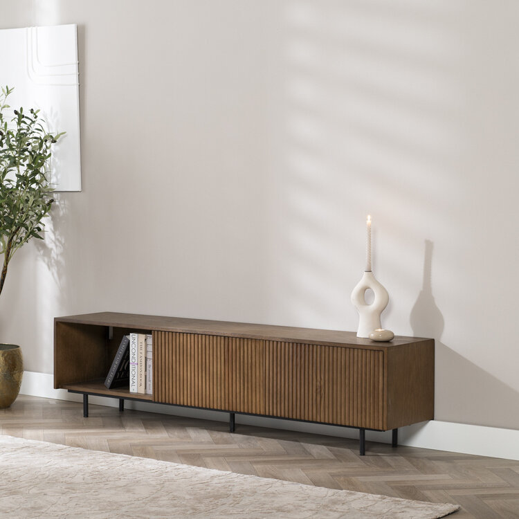 Meuble tv Ray chêne rustique 180 cm