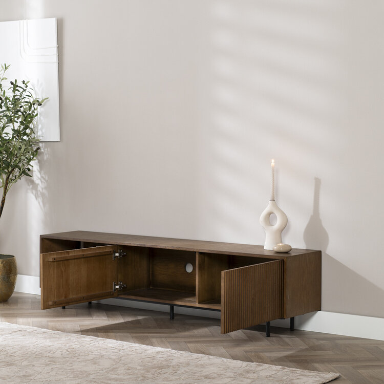 Meuble tv Ray chêne rustique 180 cm