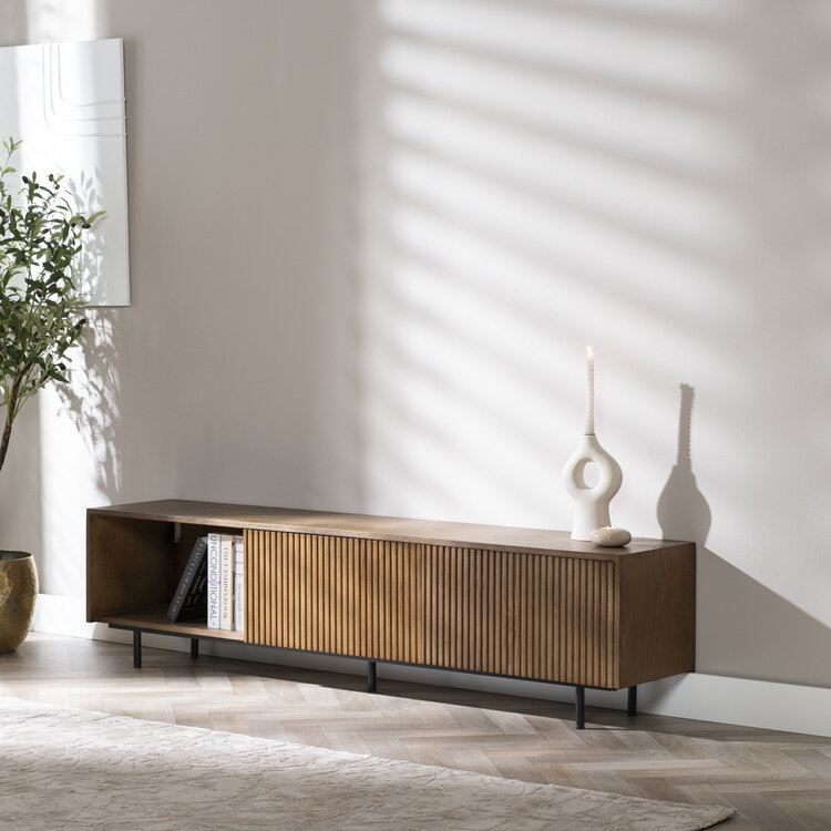 Meuble tv Ray chêne rustique 180 cm