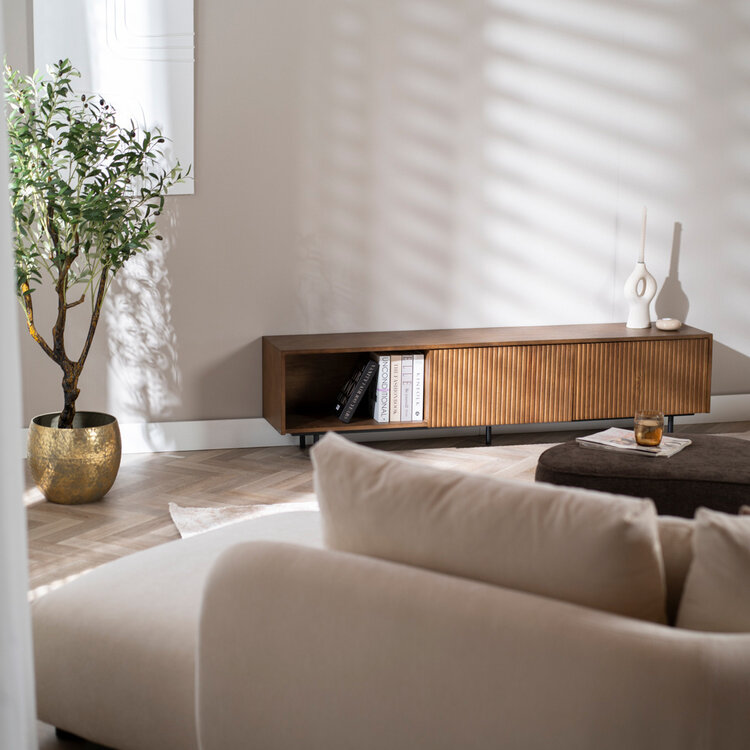 Meuble tv Ray chêne rustique 180 cm