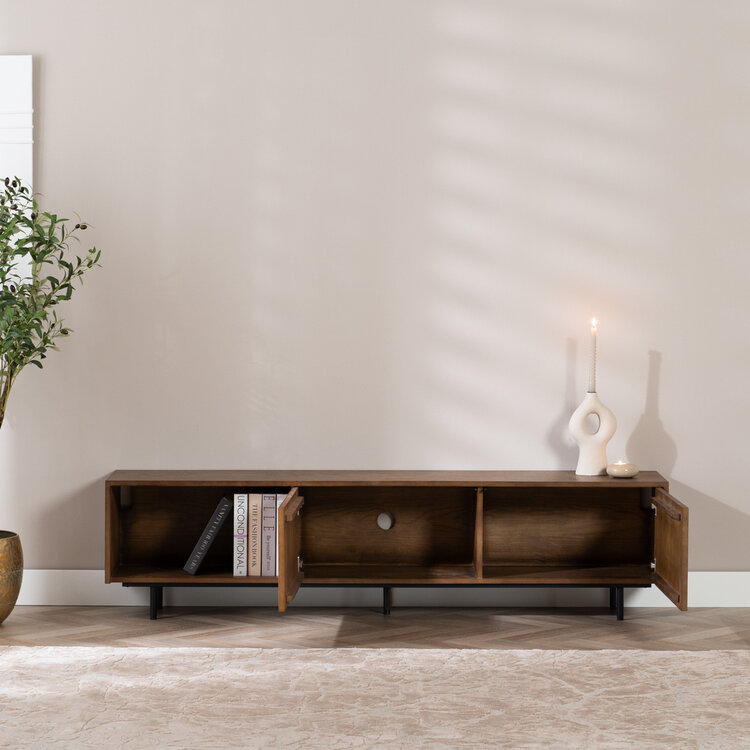 Meuble tv Ray chêne rustique 180 cm