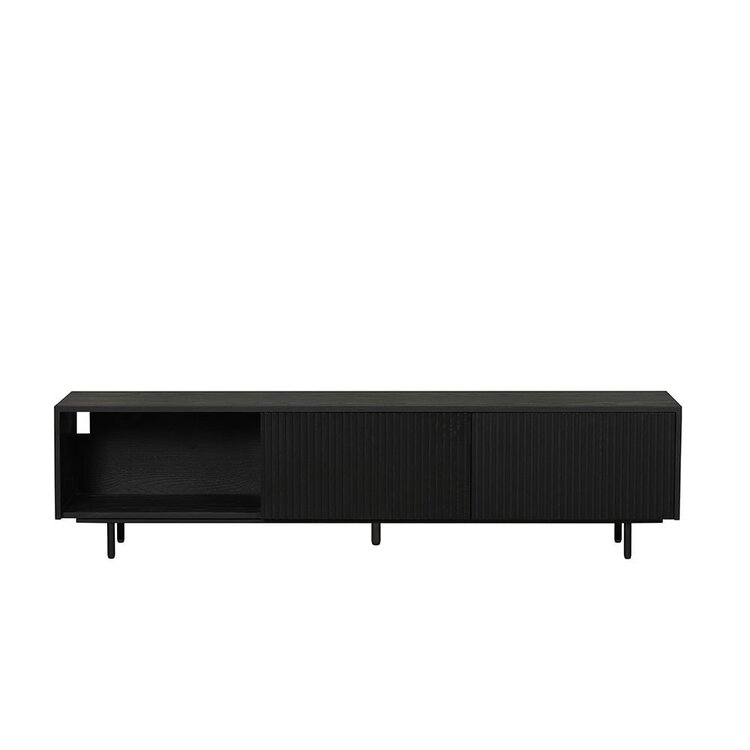 Meuble tv Ray chêne noir 180 cm