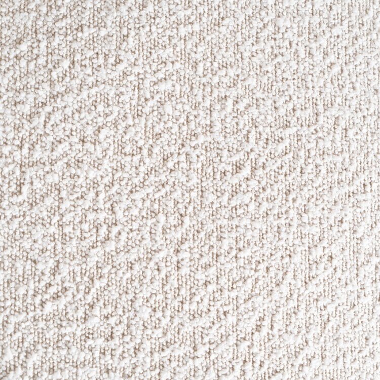 Fauteuil pivotant Stella cuir/bouclette cognac/beige