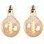 Ampoule LED Ø9,5 cm or (set de 2)