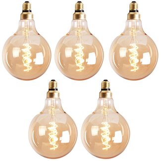 Ampoule LED Ø9,5 cm or (set de 5)