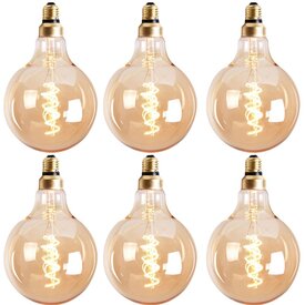 Ampoule LED Ø9,5 cm or (set de 6)