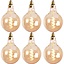 Ampoule LED Ø9,5 cm or (set de 6)