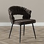 Chaise de salle à manger Braid chenille marron