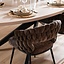 Chaise de salle à manger Braid chenille marron