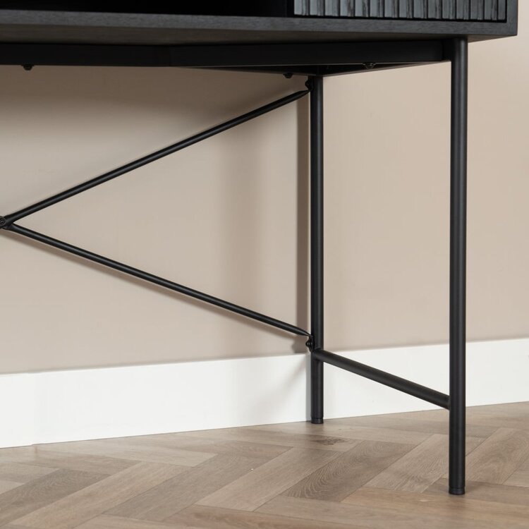 Bureau Maury chêne noir 120x55x77