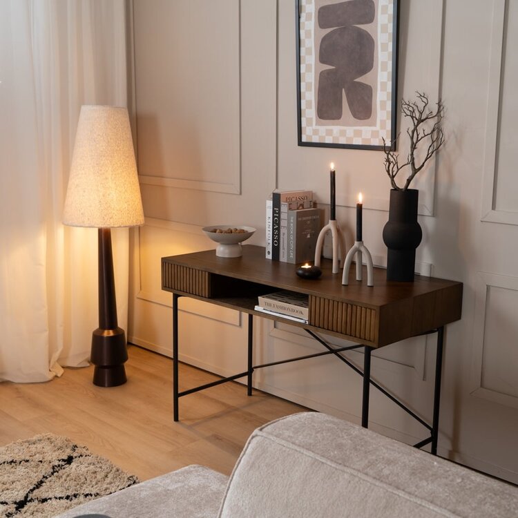 Bureau Maury chêne rustique 120x55x77