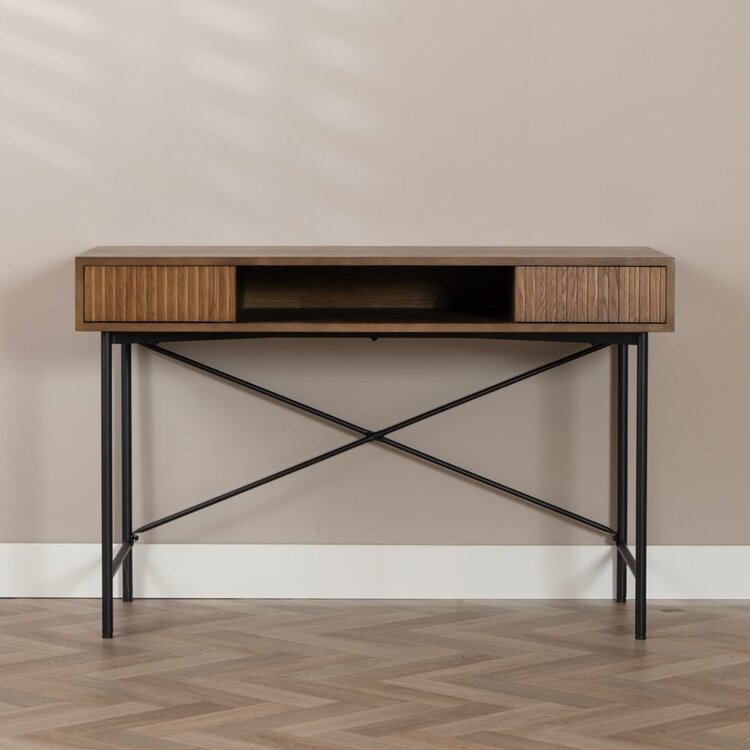 Bureau Maury chêne rustique 120x55x77