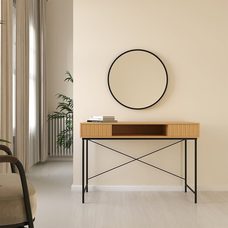 Bureau Maury chêne blanc 120x55x77