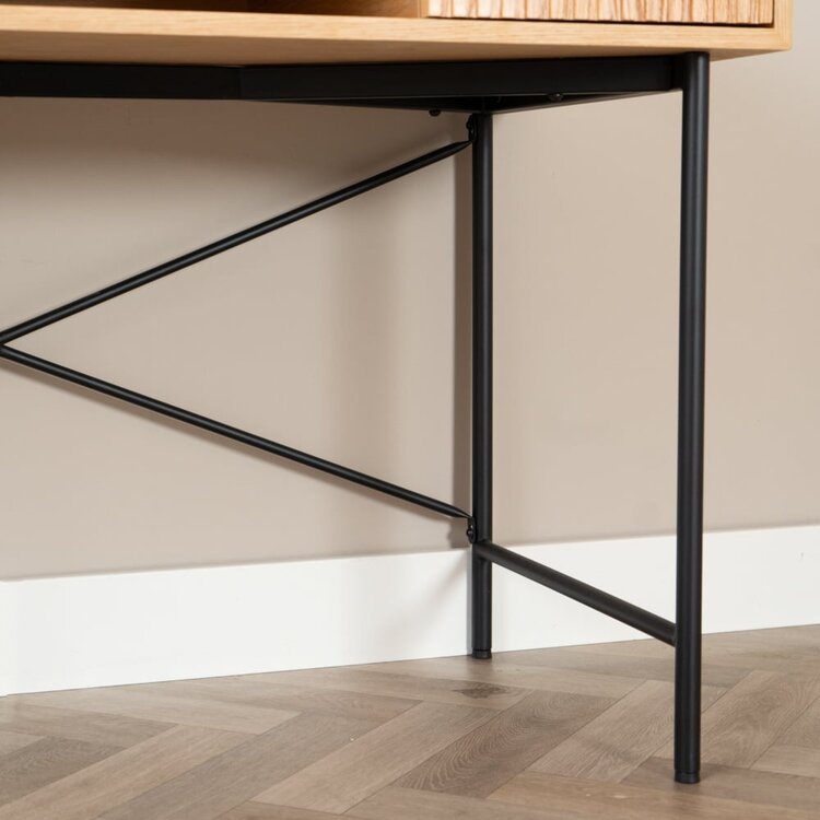 Bureau Maury chêne blanc 120x55x77