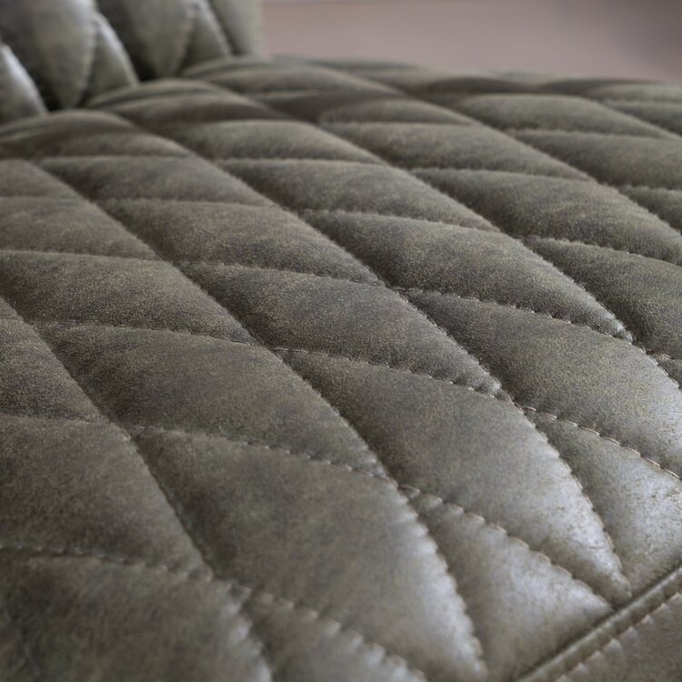 Fauteuil industriel Ivy éco-cuir vert