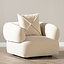 Fauteuil en velours Palermo beige