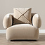 Fauteuil en velours Palermo taupe