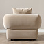 Fauteuil en velours Palermo taupe