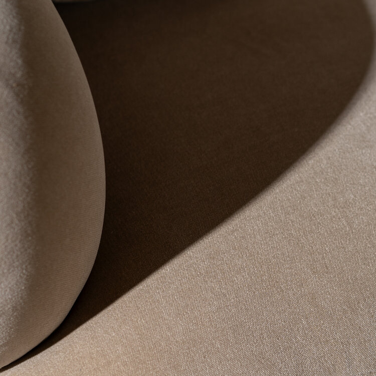 Fauteuil en velours Palermo taupe