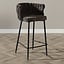 Tabouret de bar River chenille marron 75 cm
