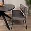 Banc de salle à manger industriel Espen anthracite éco-cuir 190 cm