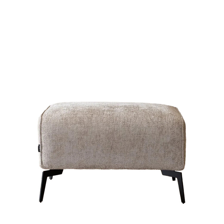 Pouf scandinave chenille Vegas taupe
