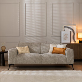 Canapé 2,5 places Vegas tissu taupe chenille