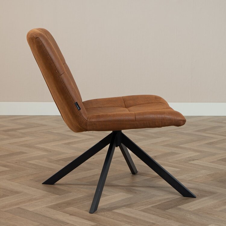 Fauteuil industriel Eevi cognac