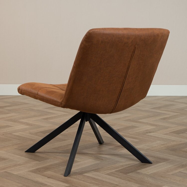 Fauteuil industriel Eevi cognac