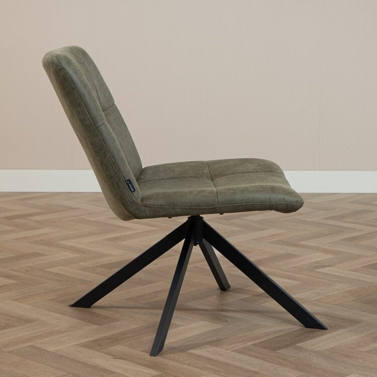 Fauteuil industriel Eevi vert olive