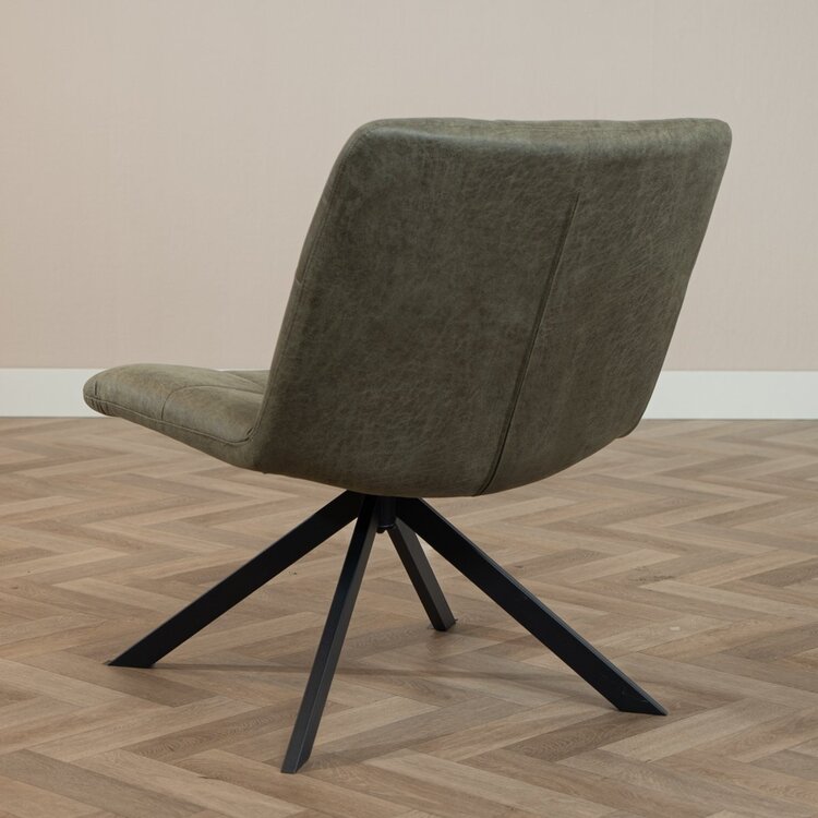 Fauteuil industriel Eevi vert olive