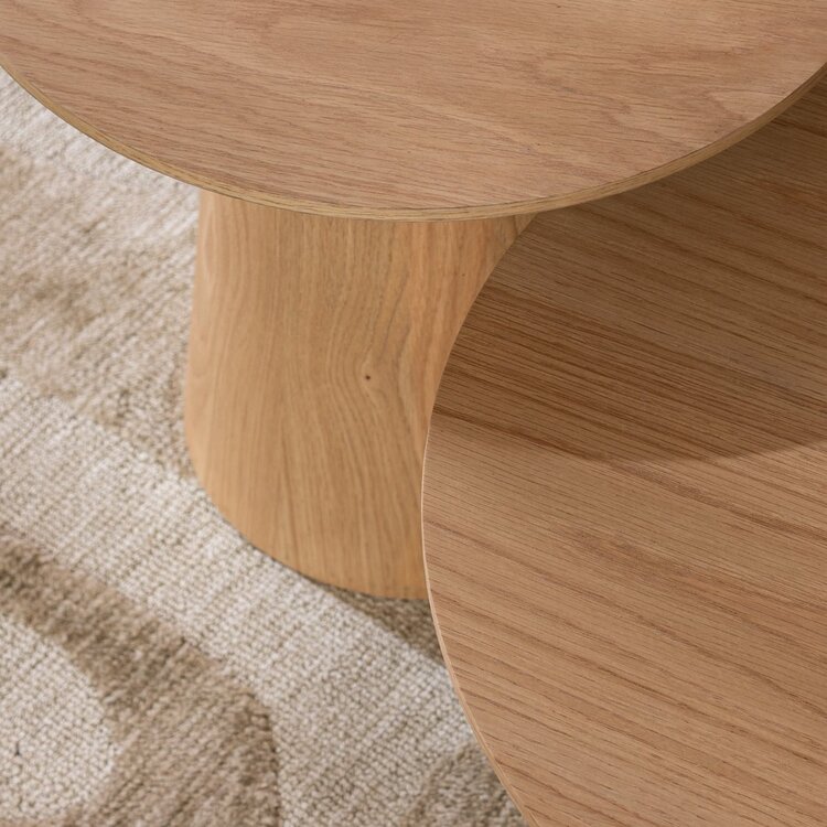 Set de tables basses Ash chêne blanc