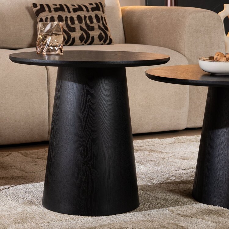 Set de tables basses Ash chêne noir