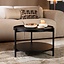 Table basse Ø58 cm Rio chêne noir