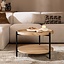 Table basse Ø58 cm Rio chêne blanc