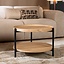 Table basse Ø58 cm Rio chêne blanc