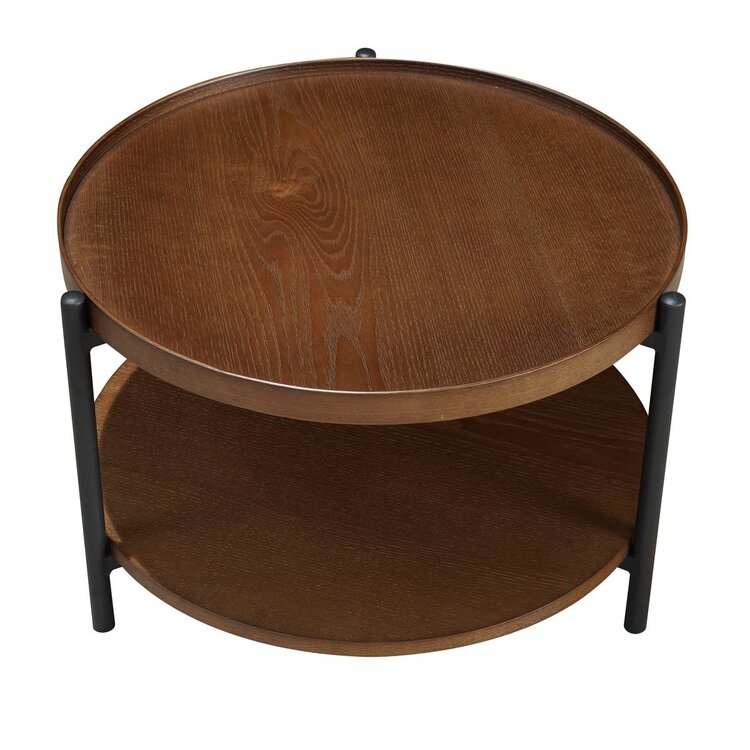 Table basse Ø58 cm Rio chêne rustique