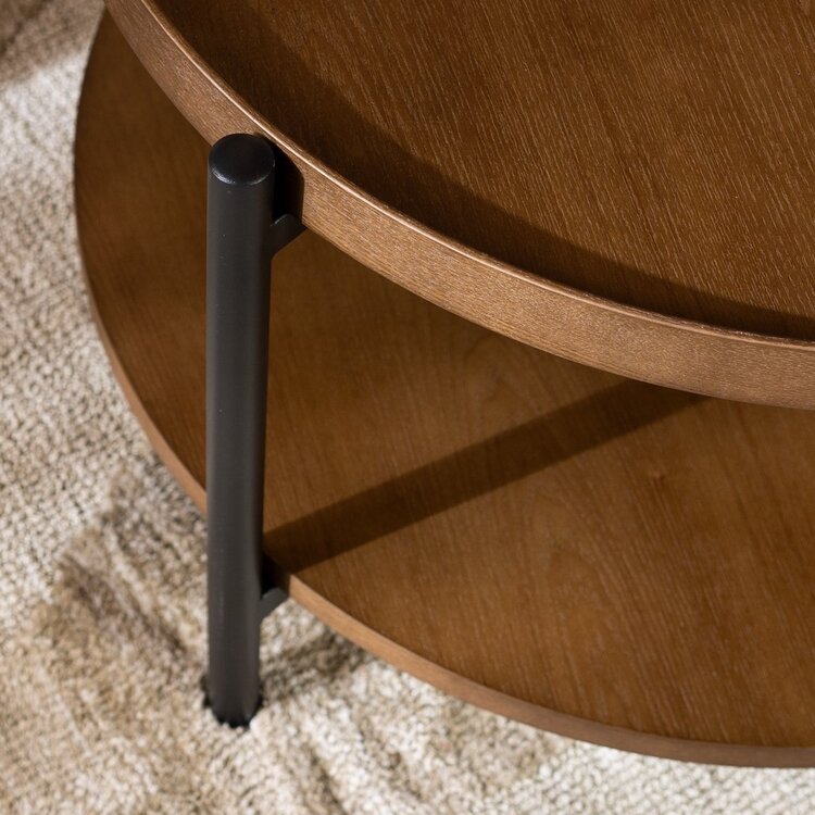 Table basse Ø58 cm Rio chêne rustique