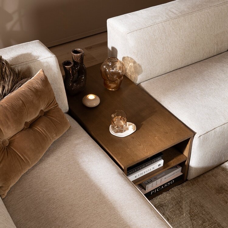 Table d'appoint 88x46 cm Jaxx chêne rustique