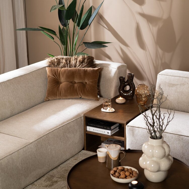 Table d'appoint 88x46 cm Jax chêne rustique