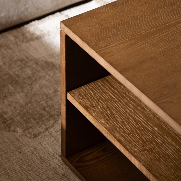 Table d'appoint 88x46 cm Jax chêne rustique