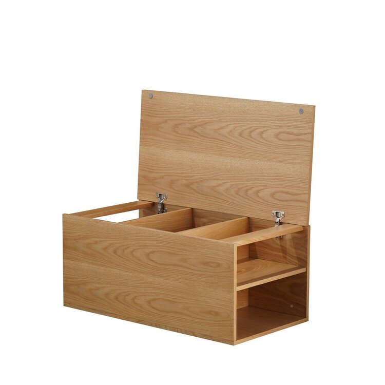 Table d'appoint 88x46 cm Jaxx chêne blanc