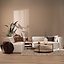 Table d'appoint 88x46 cm Jax chêne blanc