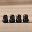 Lot de 4 protections de sol noires Ø14-19 mm
