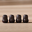 Lot de 4 protections de sol marron Ø14-19 mm