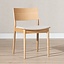 Chaise de salle à manger scandinave Elio chêne naturel/off white