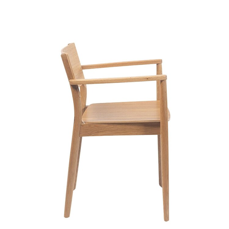 Chaise de salle à manger scandinave Iza en chêne naturel