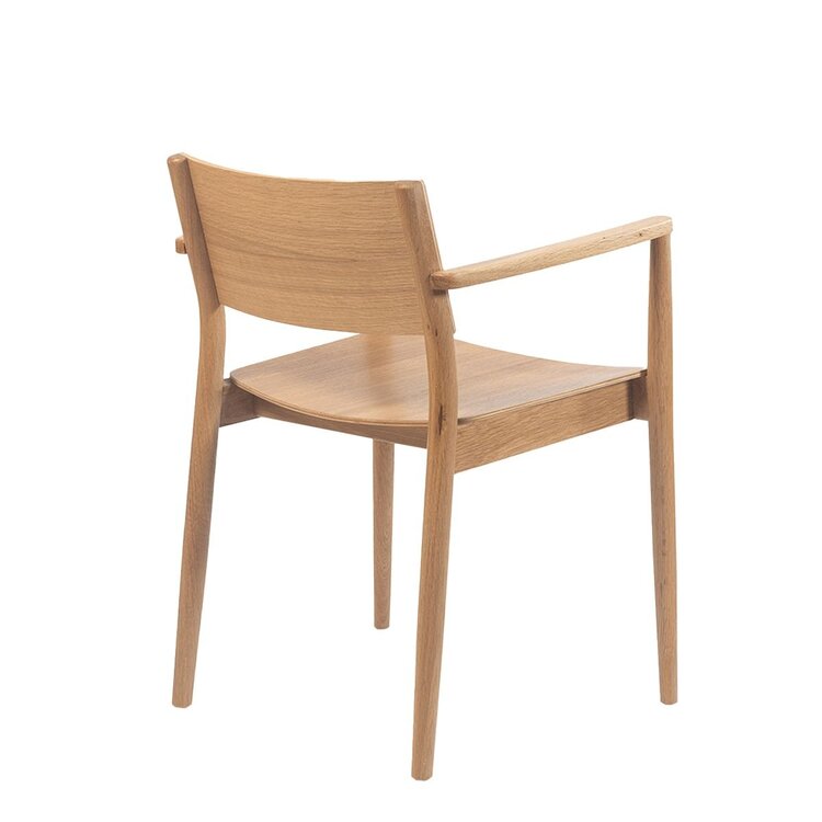 Chaise de salle à manger scandinave Iza en chêne naturel