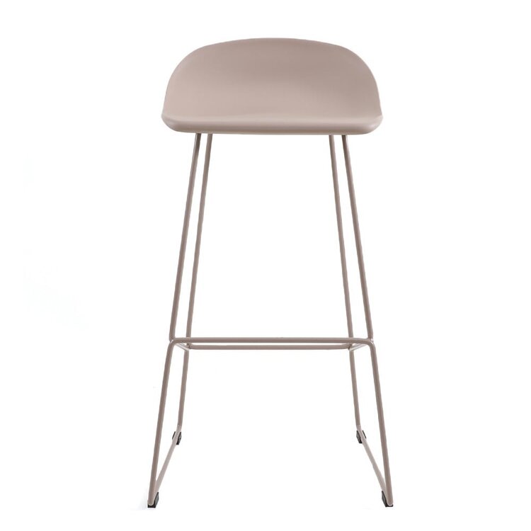 Tabouret de bar Ellen taupe design Scandinave 76 cm